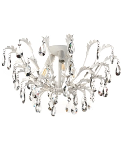 LAMPADARIO 3 LUCI ONLI "CESTA" AVORIO E14